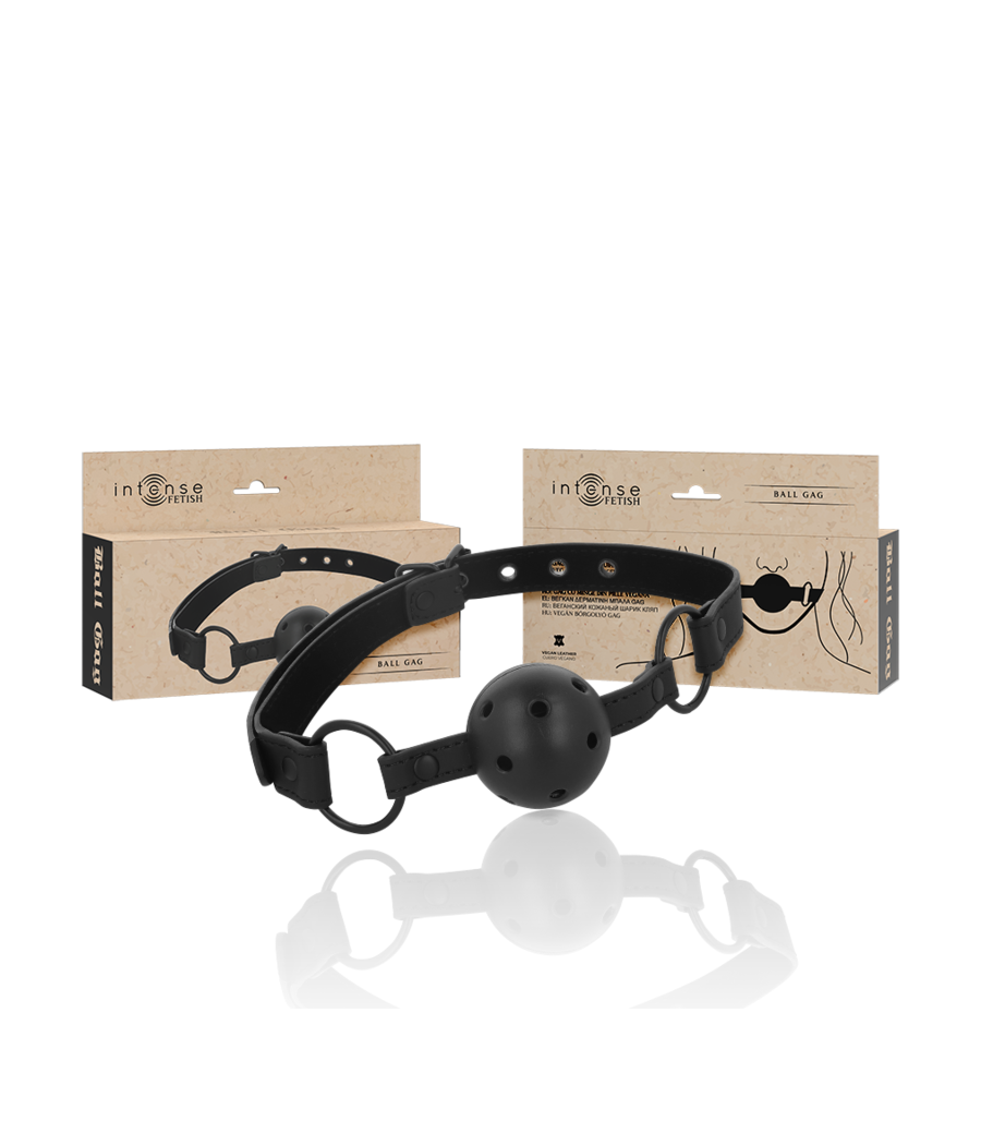 INTENSE - FETISH BALLKNEBEL AUS VEGANEM LEDER