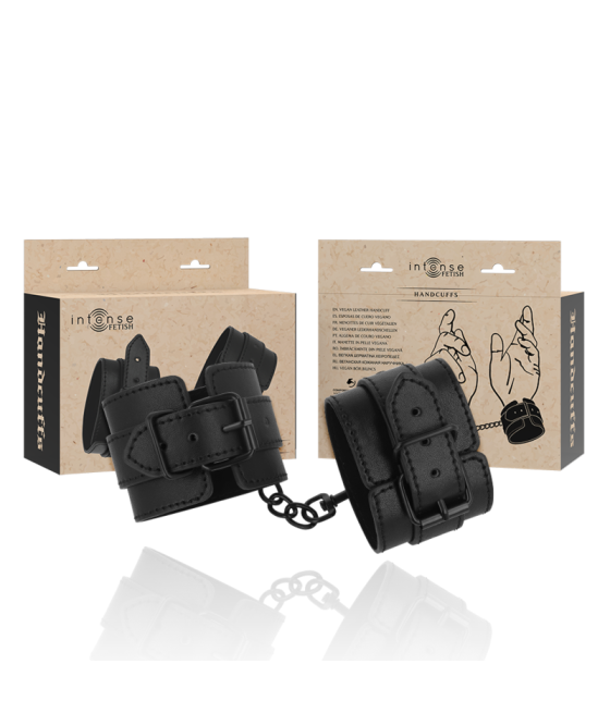 INTENSE - FETISH VEGAN LEATHER HANDCUFFS