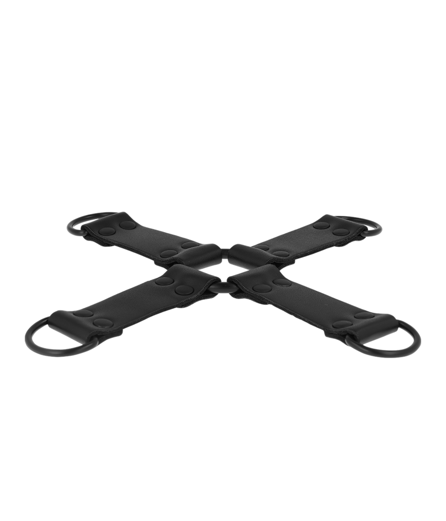 INTENSE - FETISH ENGANCHE MÚLTIPLE PARA MANOS Y PIES DE CUERO VEGANO