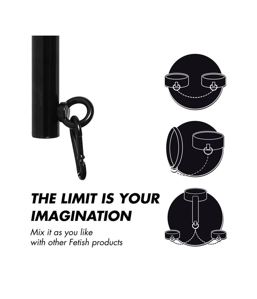 FETISH SUBMISSIVE BONDAGE - ADJUSTABLE SEPARATOR BAR 4 PIECES