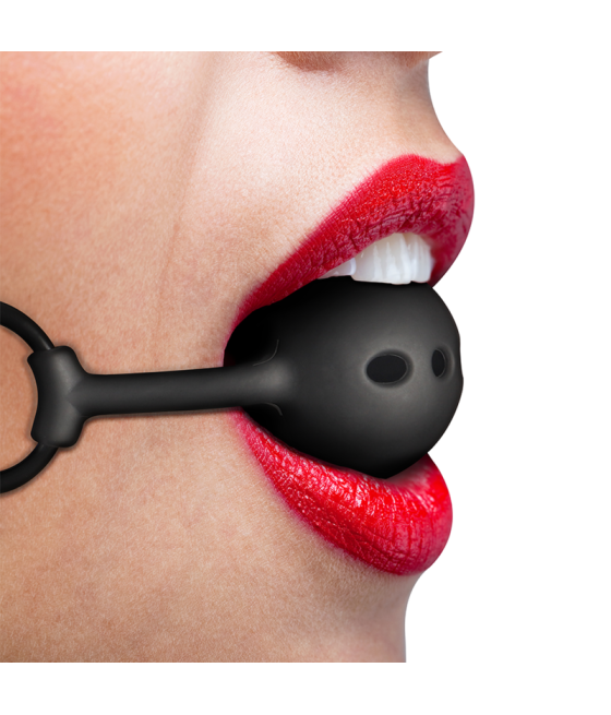 FETISH SUBMISSIVE BONDAGE - BALL GAG IN SILICONE TRASPIRANTE