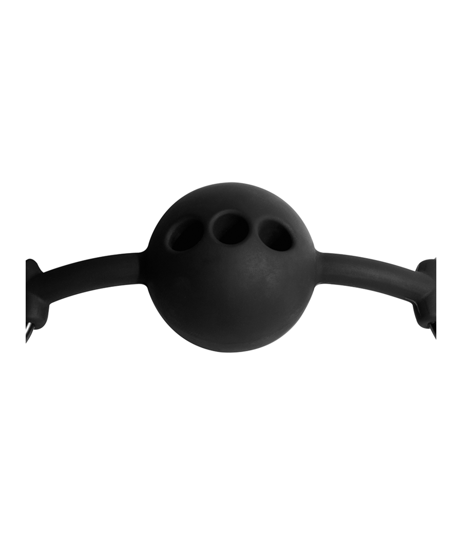 FETISH SUBMISSIVE BONDAGE - BÂILLON À BOULE EN SILICONE RESPIRANT