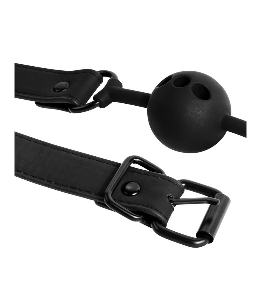 FETISH SUBMISSIVE BONDAGE - MORDAÇA DE BOLA DE SILICONE RESPIRÁVEL