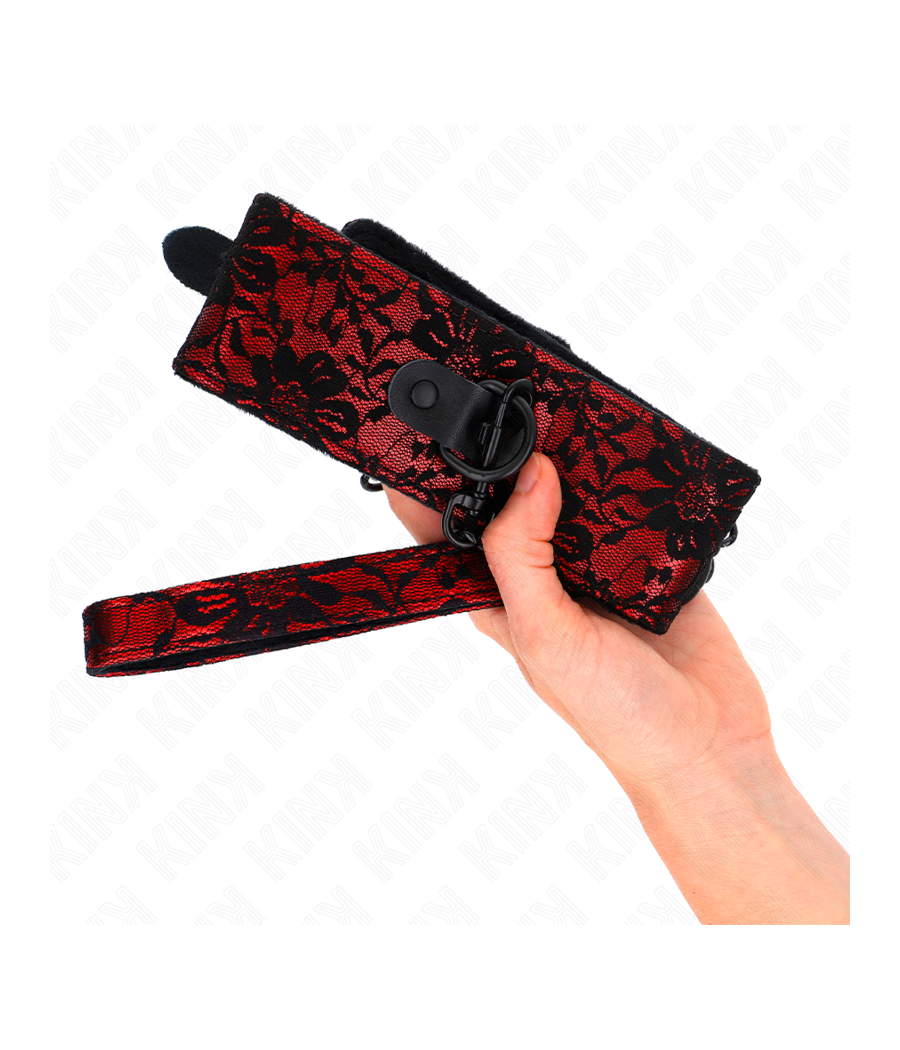 KINK - COLLIER DENTELLE AVEC CEINTURE AVEC CEINTURE EN CUIR VRAI 105 CM / 44 X 5,5 CM