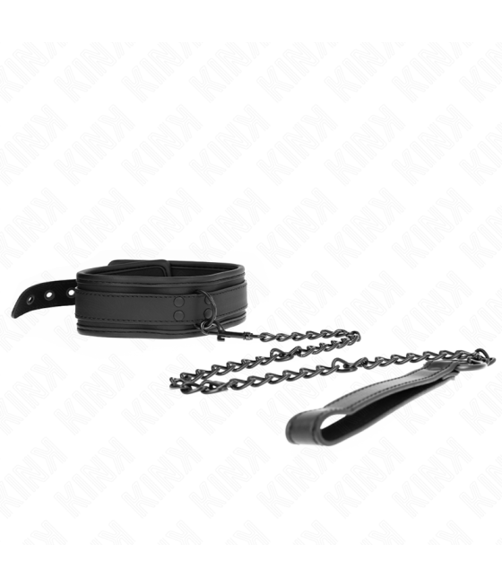KINK - NEOPREN BONDAGE HALSBAND MODELL 1 MIT GÜRTEL 78 CM VERSTELLBAR 37,5 X 49,5 CM