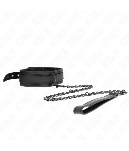 KINK - NEOPREN BONDAGE HALSBAND MODELL 1 MIT GÜRTEL 78 CM VERSTELLBAR 37,5 X 49,5 CM