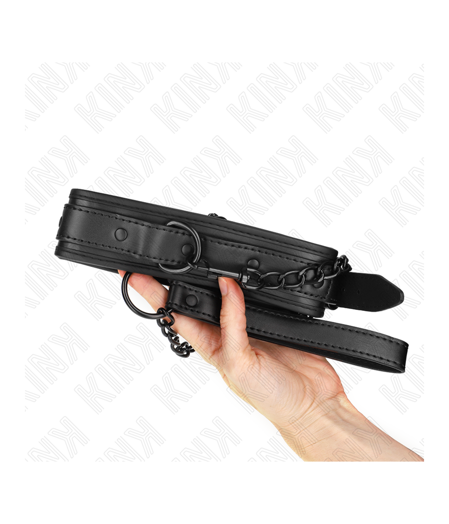 KINK - COLAR DE NEOPRENE BONDAGE MODELO 2 COM CINTO 78 CM AJUSTÁVEL 37,5 X 49,5 CM