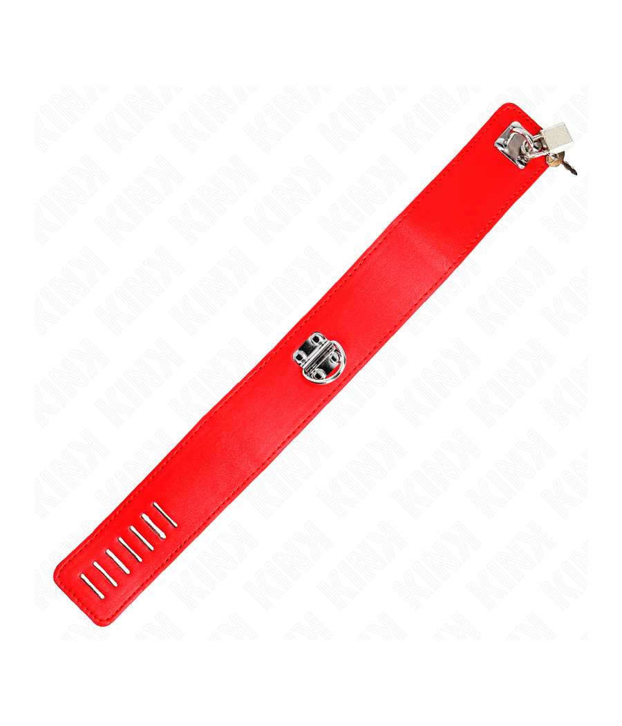 KINK - COLLAR CON CORREA 65 CM ANCHO ROJO AJUSTABLE 33.5-41 CM X 5 CM