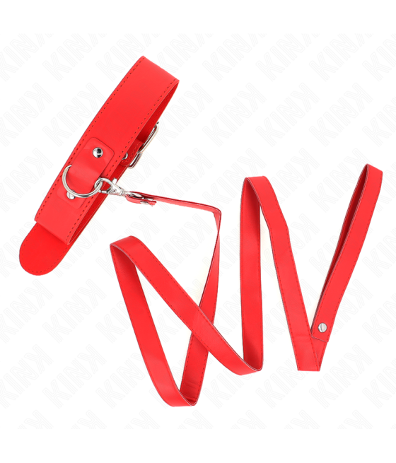 KINK - COLAR COM CINTO 116 CM ALÇA ROJO AJUSTÁVEL 32-50 CM X 8 CM