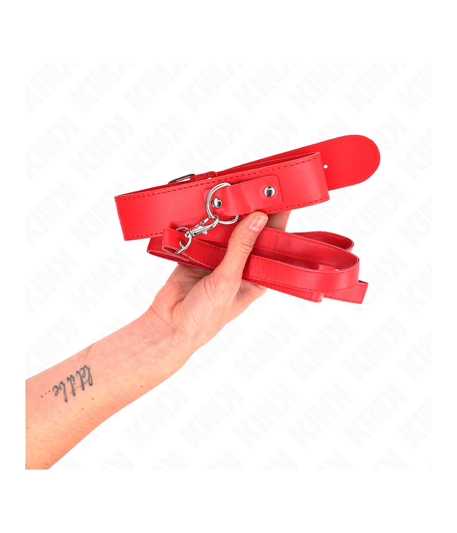 KINK - COLLIER AVEC CEINTURE 116 CM BRACELET ROJO AJUSTABLE 32-50 CM X 8 CM