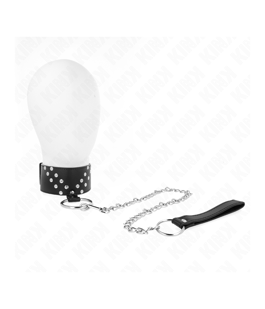 KINK - COLAR COM CINTO 65 CM COM REBITE V AJUSTÁVEL 36-43 CM X 5 CM