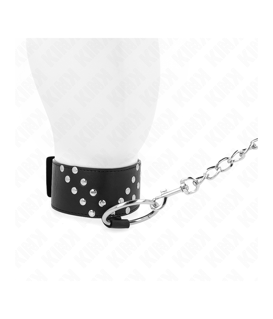 KINK - NECKLACE WITH BELT 65 CM WITH V RIVET ADJUSTABLE 36-43 CM X 5 CM