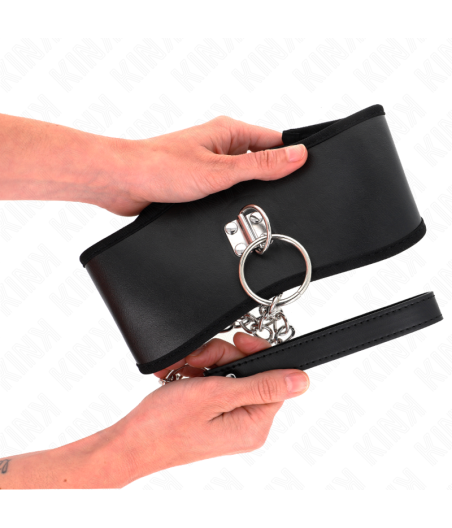 KINK - HALSKETTE 65 CM MIT BREITEM RIEMEN VERSTELLBAR 40-55 CM X 10 CM