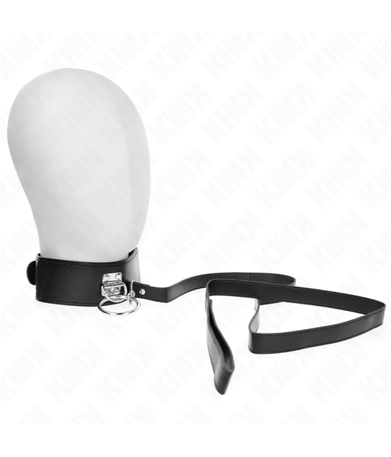 KINK - LAISSE CLOUTÉE 116 CM COLLIER AVEC SANGLE EN CUIR 50 X 5 CM