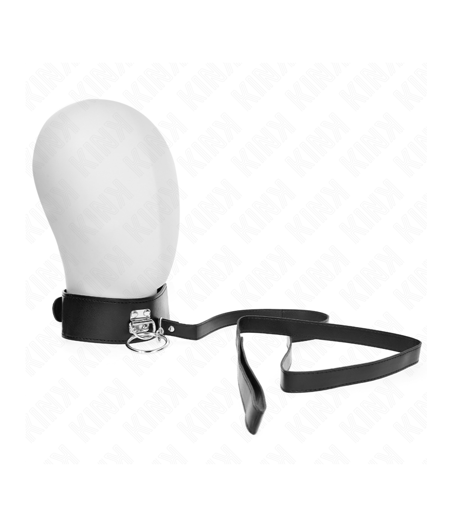 KINK - COLLAR CON CORREA 116 CM CON TACHUELAS CORREA POLIPIEL 50 X 5 CM