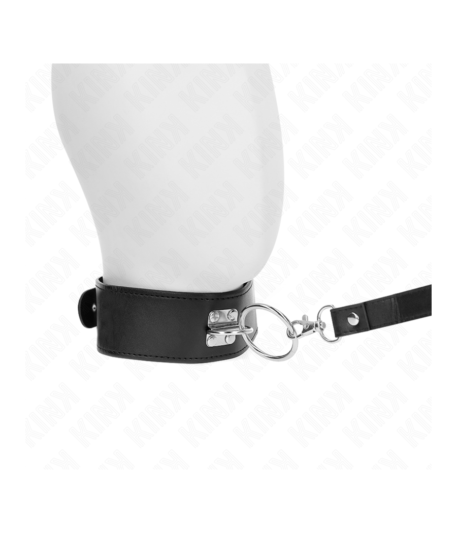 KINK - COLLAR CON CORREA 116 CM CON TACHUELAS CORREA POLIPIEL 50 X 5 CM
