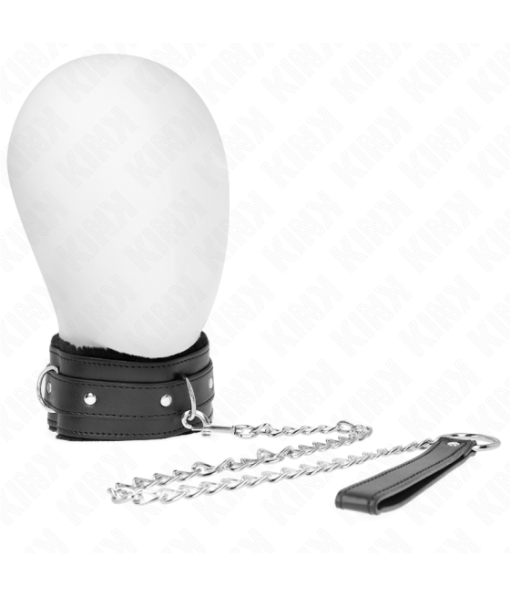 KINK - COLAR COM TRELA 65 CM COM RESTRIÇÕES PRETO 36-42 CM X 5,5 CM