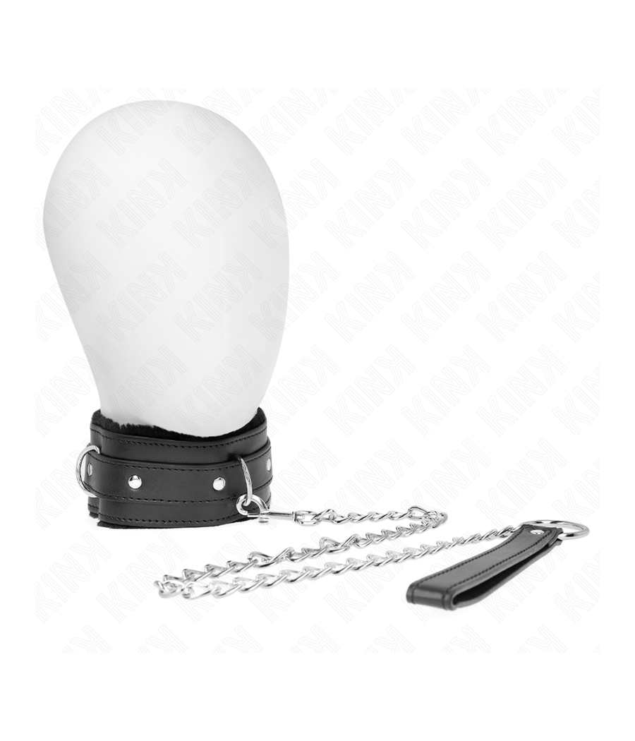 KINK - COLAR COM TRELA 65 CM COM RESTRIÇÕES PRETO 36-42 CM X 5,5 CM