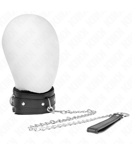 KINK - COLAR COM TRELA 65 CM COM RESTRIÇÕES PRETO 36-42 CM X 5,5 CM