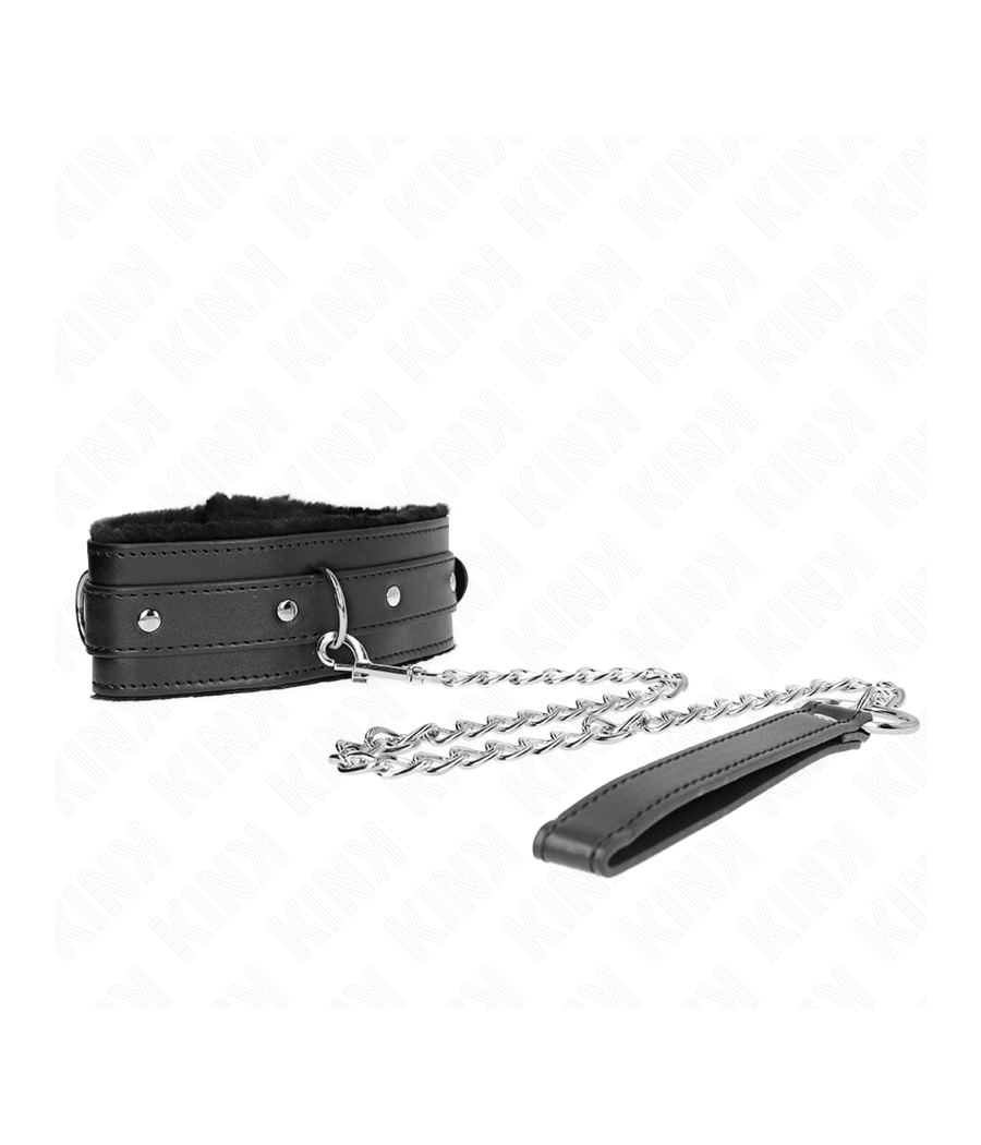 KINK - COLLIER AVEC LAISSE 65 CM AVEC RESTRICTIONS NOIR 36-42 CM X 5,5 CM