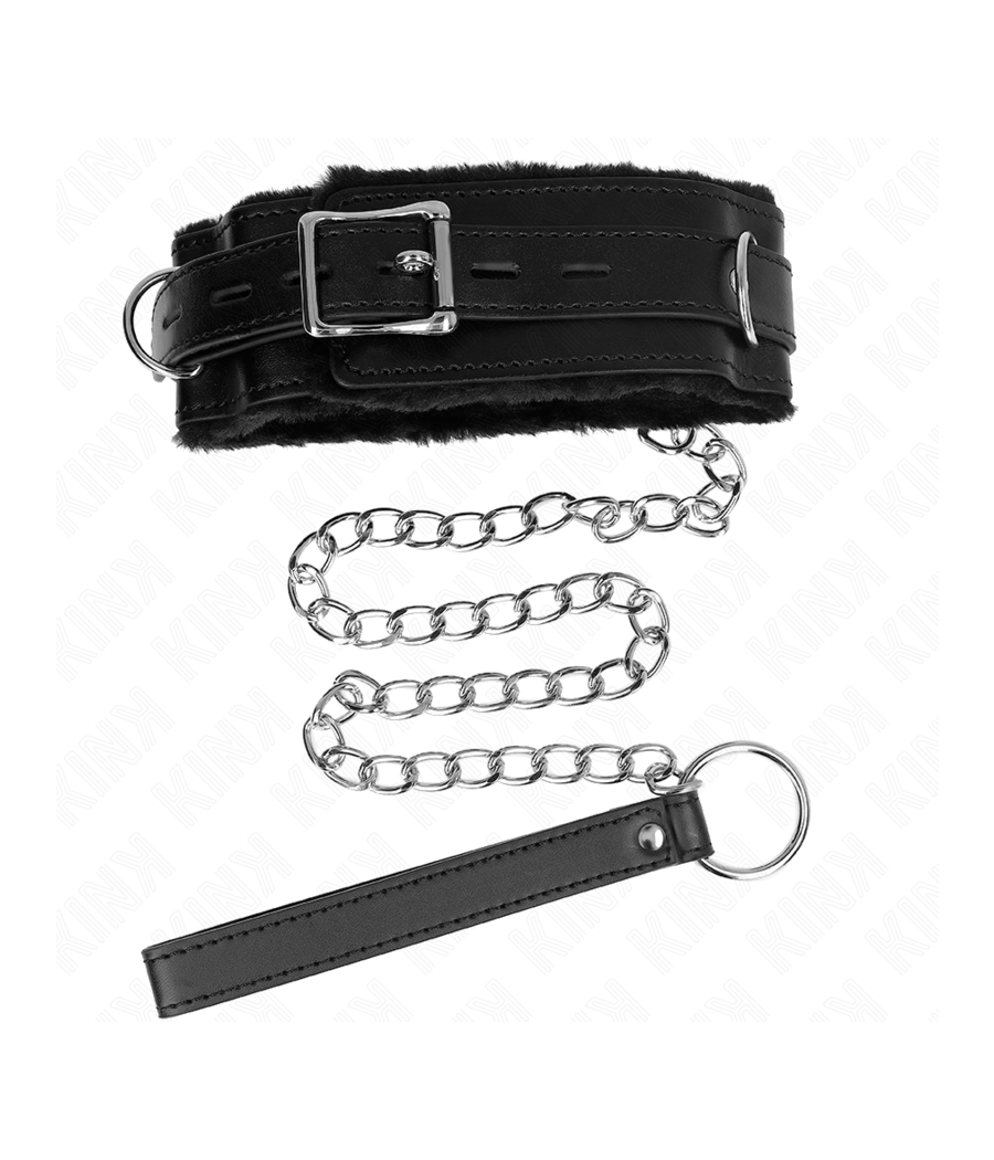 KINK - COLLAR CON CORREA 65 CM CON RESTRICCIONES NEGRO AJUSTABLE 36-42 CM X 5.5 CM