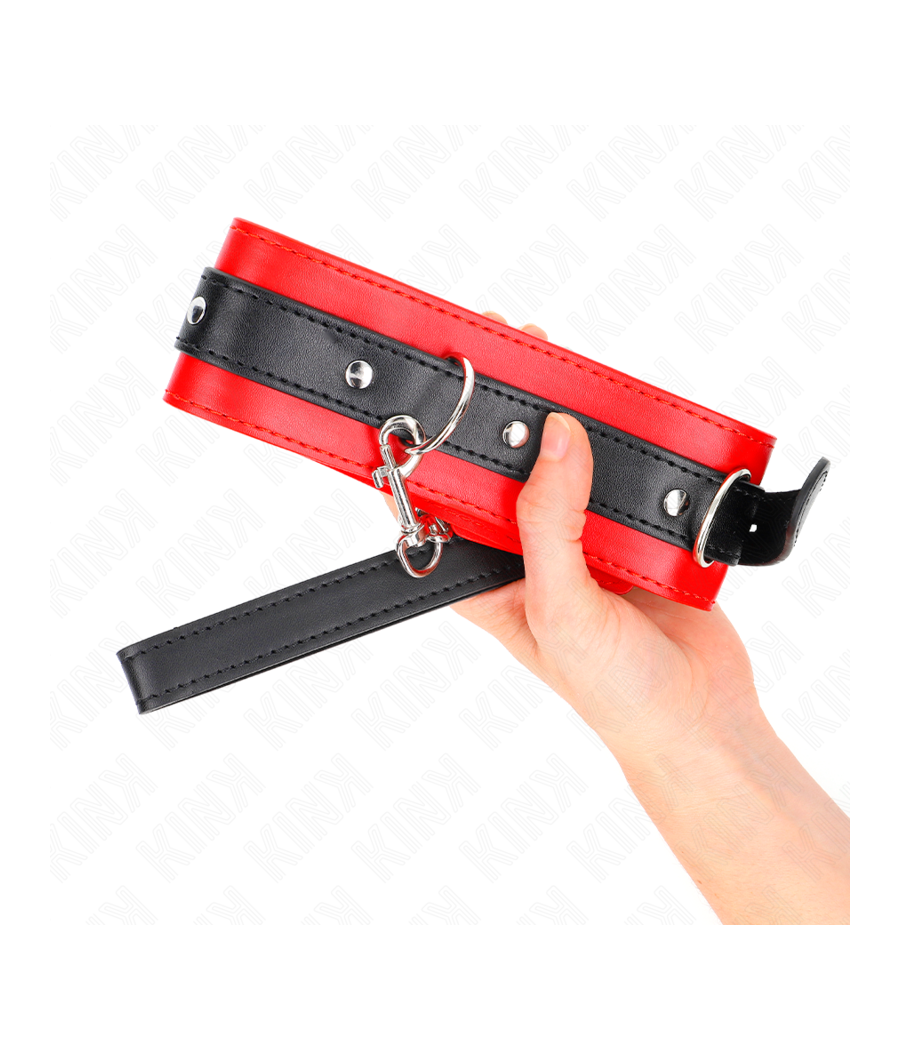 KINK - COLLIER AVEC CEINTURE 65 CM AVEC SANGLE ROUGE 54 X 4,5 CM