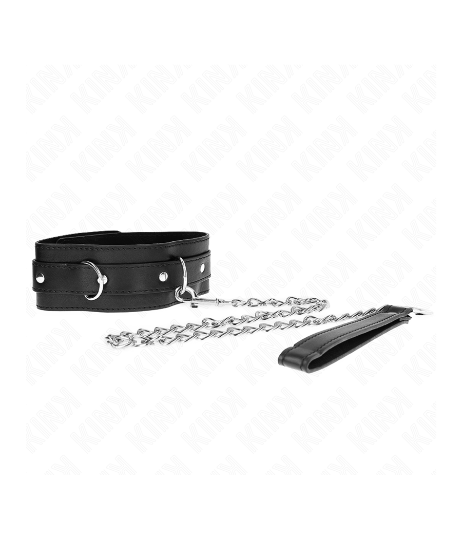 KINK - HALSBAND MIT GÜRTEL 65 CM MIT RIEMEN SCHWARZ 54 X 4,5 CM