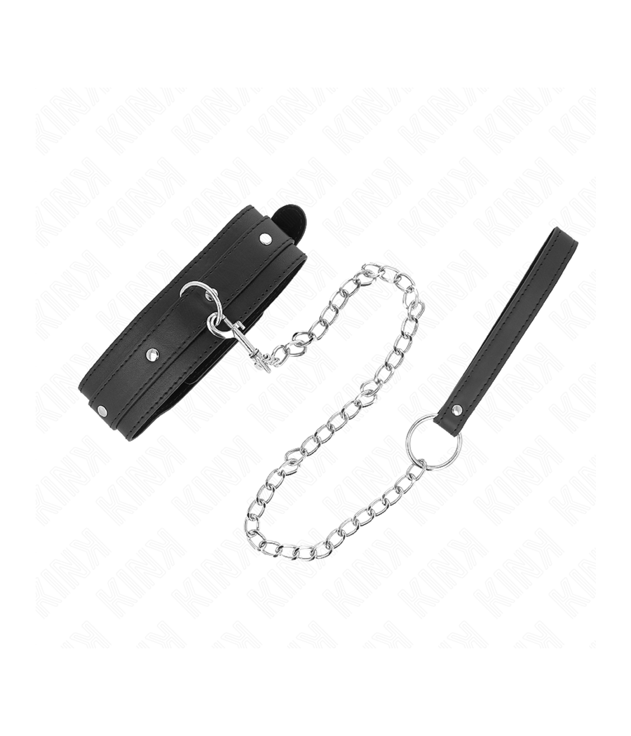 KINK - COLLIER AVEC LAISSE 65 CM 1 ANNEAU RÉGLABLE 38-49 CM X 5 CM