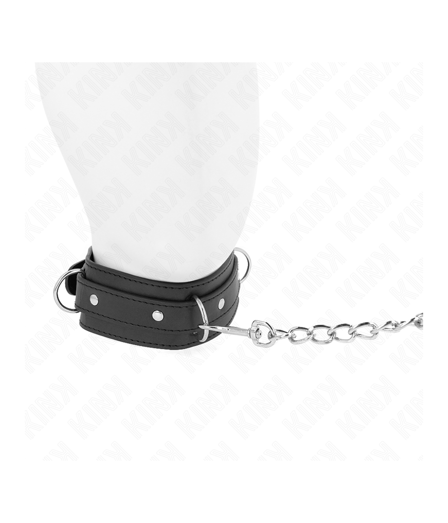 KINK - COLLANA CON GUINZAGLIO 65 CM MODELLO 3 ANELLI 1 REGOLABILE 38-49 CM X 5 CM