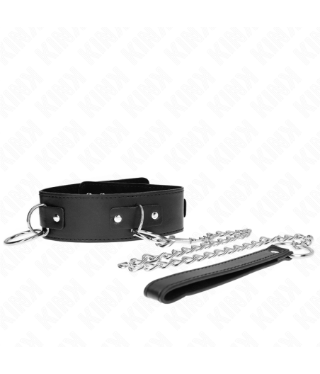 KINK - NECKLACE WITH LEASH 65 CM 3 RING MODEL 2 ADJUSTABLE 36-43 CM X 5 CM