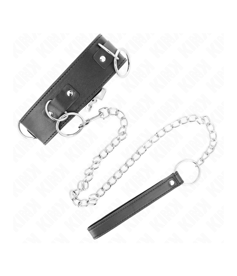 KINK - COLAR COM TRELA 65 CM 3 ANÉIS MODELO 2 AJUSTÁVEL 36-43 CM X 5 CM