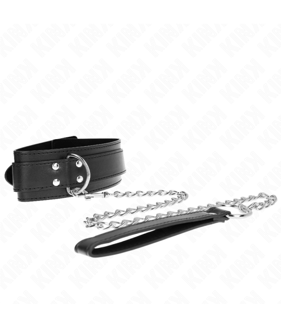 KINK - COLLANA CON CINTURINO 65 CM FIBBIE ARGENTO REGOLABILE 33-46 CM X 5,5 CM