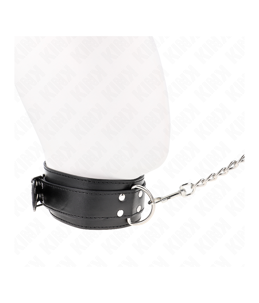 KINK - COLLANA CON CINTURINO 65 CM FIBBIE ARGENTO REGOLABILE 33-46 CM X 5,5 CM