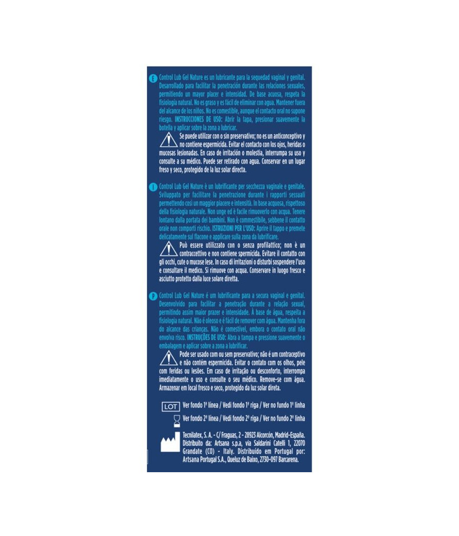 CONTROL - LUB NATÜRLICHES SCHMIERGEL 75 ML