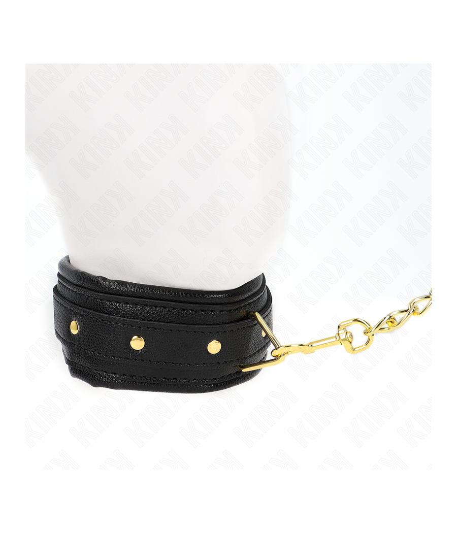 KINK - NECKLACE WITH SPONGE IMITATION LEATHER STRAP MODEL 1 ADJUSTABLE 37-54 CM X 3 CM