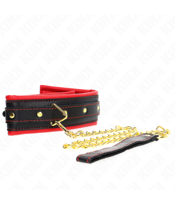 KINK - COLLANA CON CINTURINO IN SIMILPELLE SPUGNA MODELLO 2 REGOLABILE 37-54 CM X 3 CM