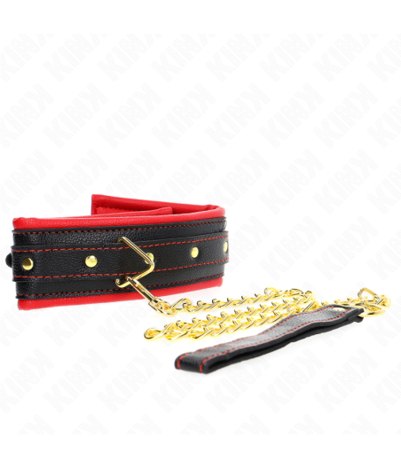 KINK - HALSKETTE MIT SCHWAMMKUNSTLEDERBAND MODELL 2 VERSTELLBAR 37-54 CM X 3 CM