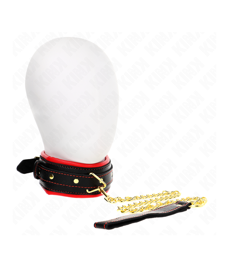 KINK - NECKLACE WITH SPONGE IMITATION LEATHER STRAP MODEL 2 ADJUSTABLE 37-54 CM X 3 CM