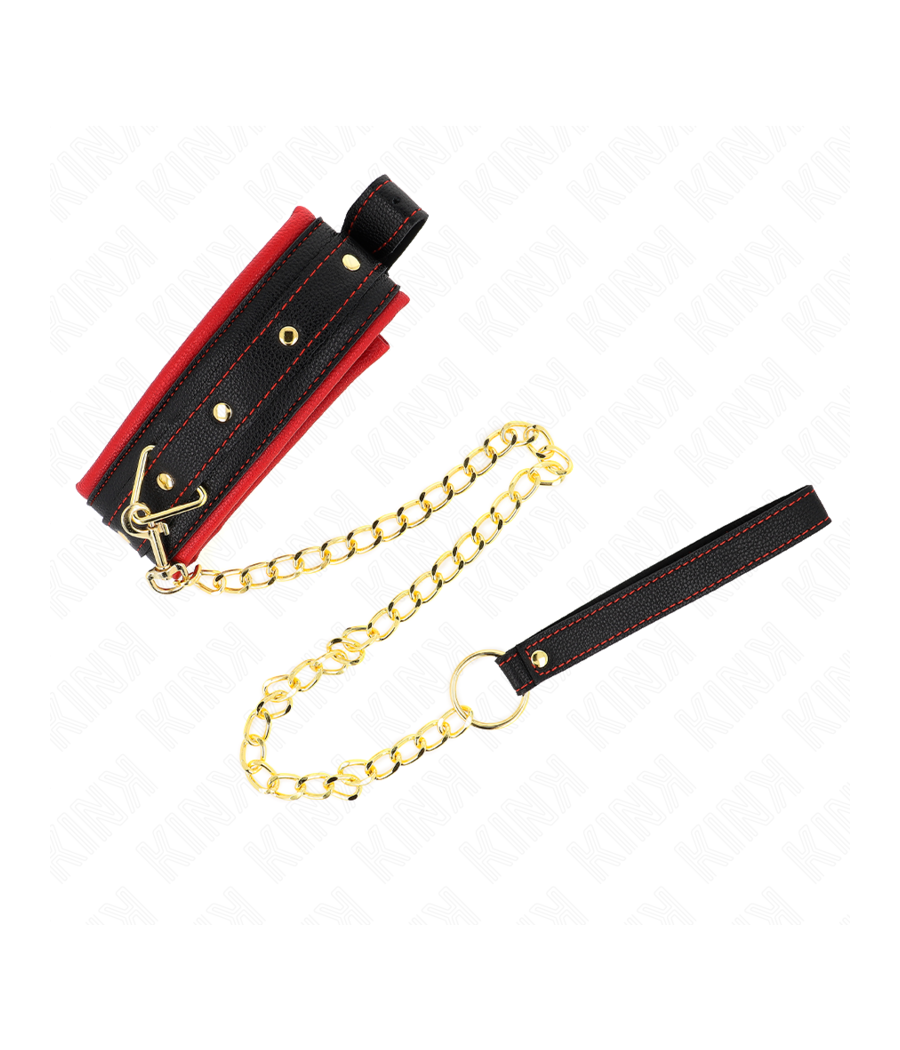 KINK - COLAR COM TRELA DE TECIDO LISO AJUSTÁVEL 33-48 CM X 5,7 CM