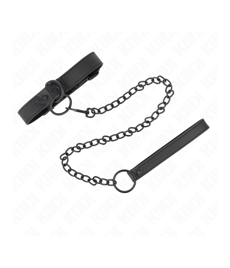 KINK - COLAR COM TRELA ESCURA 65 CM AJUSTÁVEL 37-54 CM X 3 CM