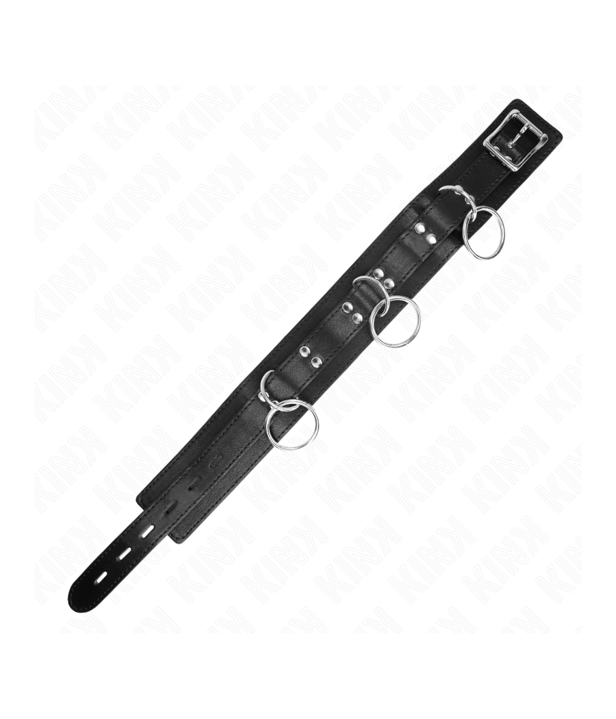 KINK - COLLIER ESCLAVAGE 3 ANNEAUX AVEC SANGLE 80 CM 53 X 5 CM