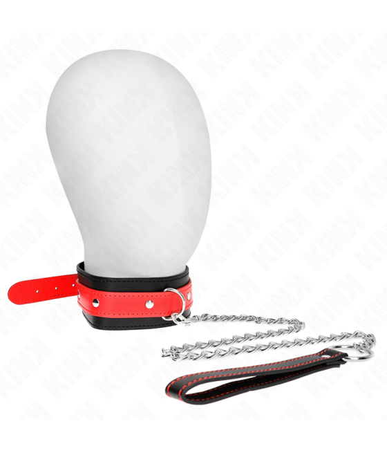 KINK - COLAR COM ALÇA VERMELHA 65 CM AJUSTÁVEL 36-43 CM X 5 CM