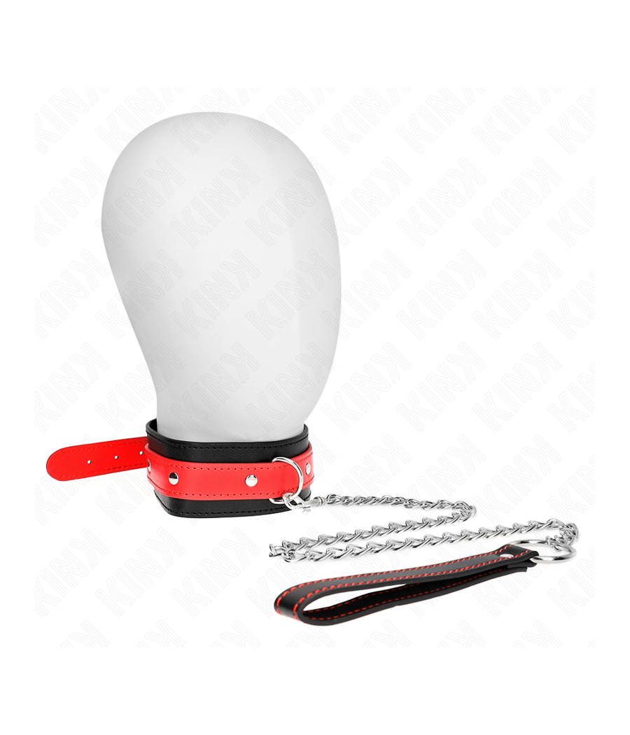 KINK - NECKLACE WITH RED STRAP 65 CM AJUSTABLE 36-43 CM X 5 CM