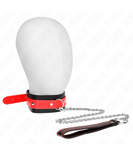 KINK - NECKLACE WITH RED STRAP 65 CM AJUSTABLE 36-43 CM X 5 CM