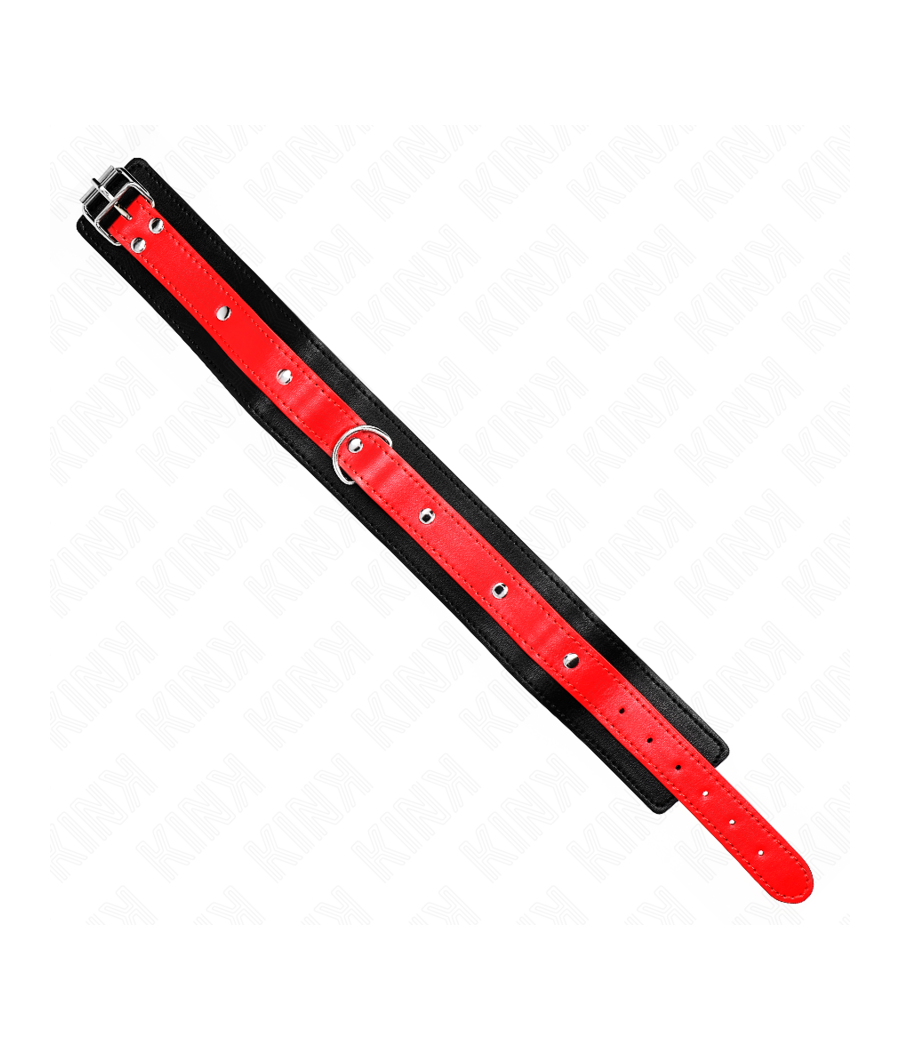 KINK - COLLANA CON CINTURINO ROSSO 65 CM REGOLABILE 36-43 CM X 5 CM