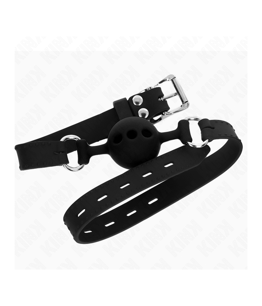 KINK - VOLLSILIKON-KLAPPEN 55 x 2 CM MIT 4 CM KUGEL GRÖSSE S SCHWARZ VERSTELLBAR 35-51 CM