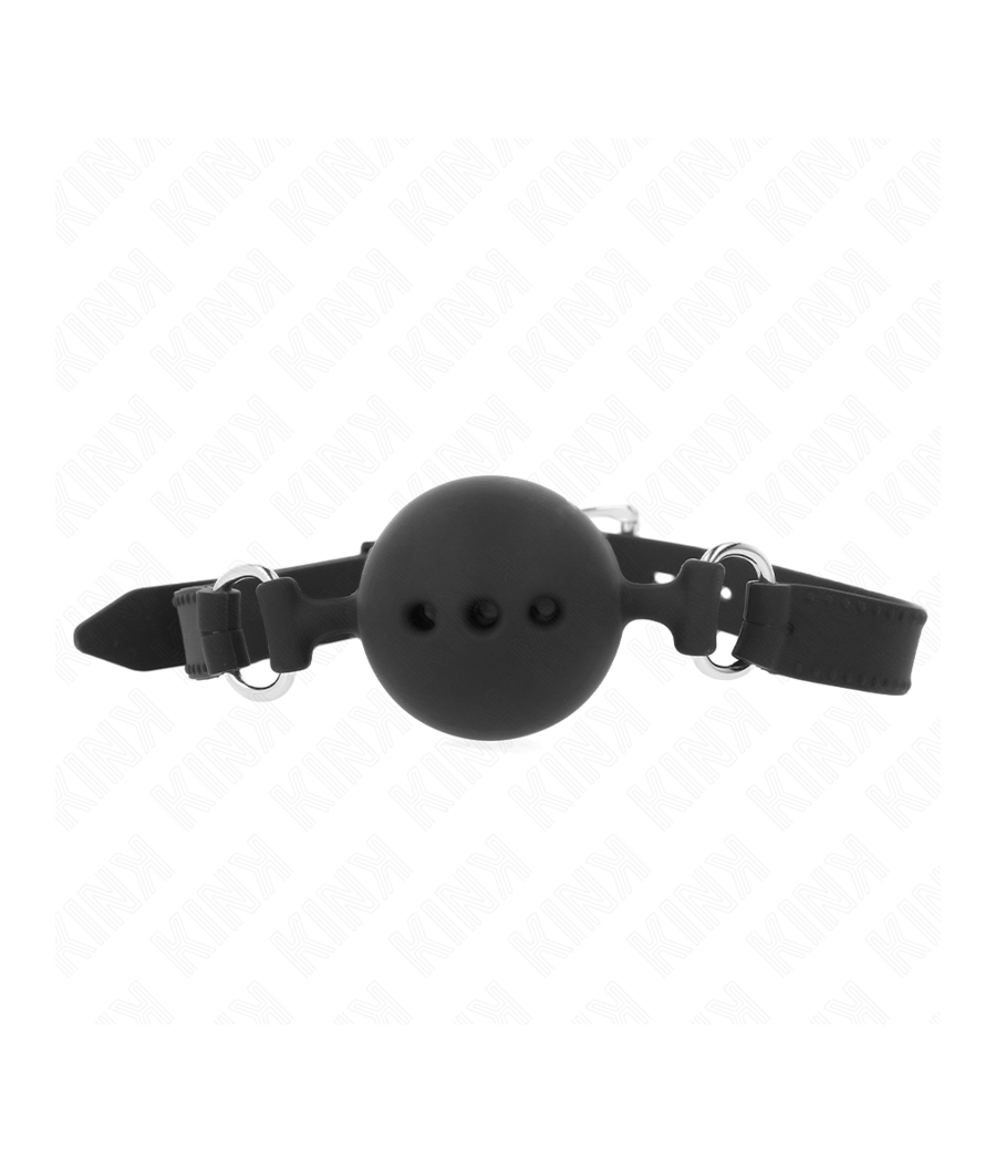 KINK - VOLLSILIKON-KLAPPEN 55 x 2 CM MIT 4,5 CM KUGEL GRÖSSE M SCHWARZ VERSTELLBAR 35-51 CM