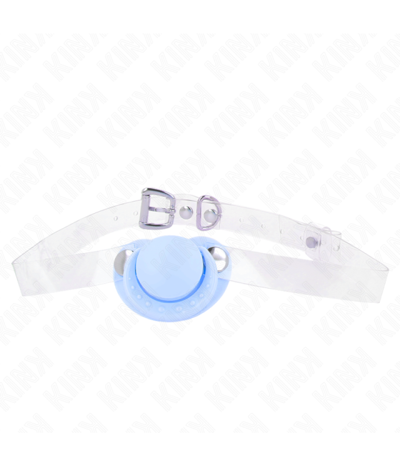 KINK - HELLBLAUER SCHNULLERFORM-SPRUDEL 5,5 x 4 CM VERSTELLBAR 43-60 CM