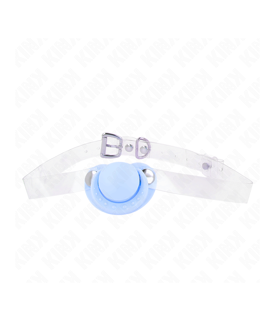 KINK - LIGHT BLUE PACIFIER SHAPED GAG 5.5 x 4 CM ADJUSTABLE 43-60 CM