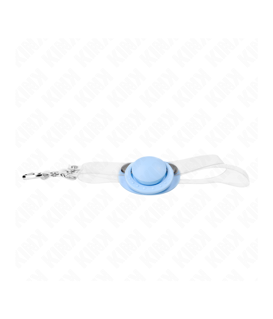 KINK - LIGHT BLUE PACIFIER SHAPED GAG 5.5 x 4 CM ADJUSTABLE 43-60 CM